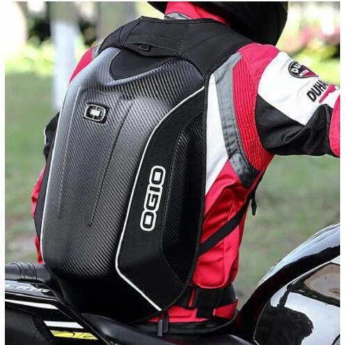 Ogio 30-48L Carbon Fiber Hard Shell Motorcycle Backpack Bags Moto Racing Knight Storage Travel