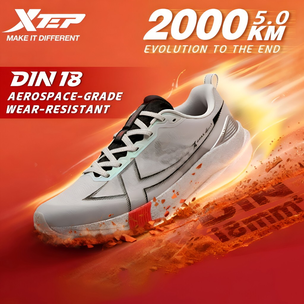 Xtep 2000Km 5.0 Running Shoes Soft Marathon Sneakers Cushion Durable Professional At Street Shoes
