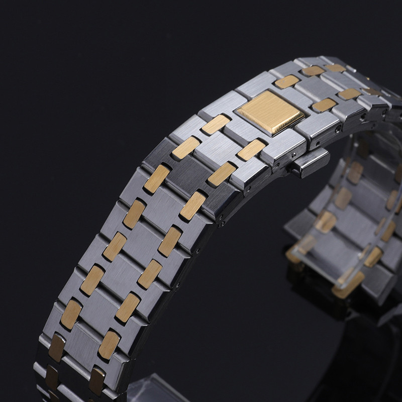 Watchband 26mm Men Women Full Stainless Steel Bracelet For AP ROYAL OAK 15400 26331 15500 Watch