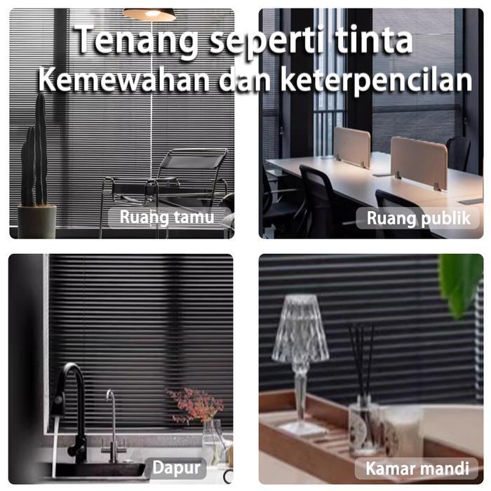 Promo Venetian Blind Sharp Point Aluminium Tirai Modern Tirai Outdoor Horizontal Blind Aestethic