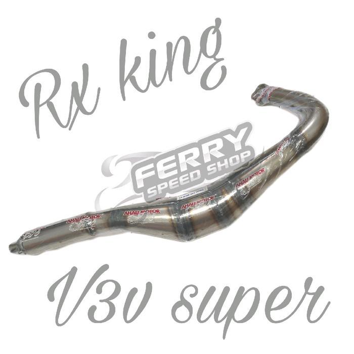 KNALPOT AHAU V3V SUPER V3V BLACK RX KING / KNALPOT KOLONG AHAU RX KING RXK