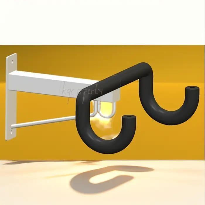 "New" gantungan sepeda dinding dilapis busa pelindung Outdoor