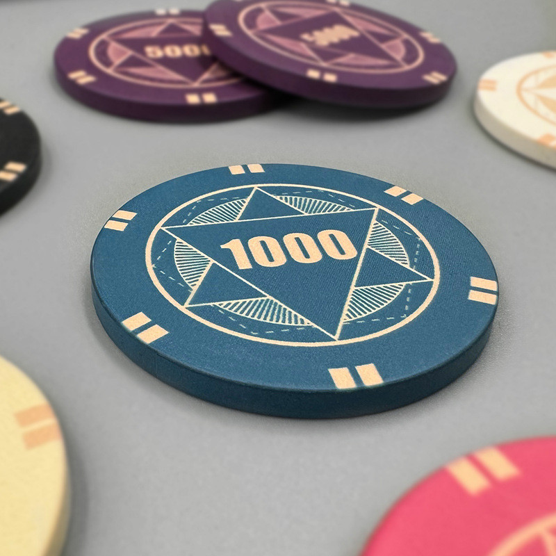 500pcs Ceramic Poker Chips Set Coin Chess Room Chip High end Poker Club Exclusive Texas Hold'em Chip