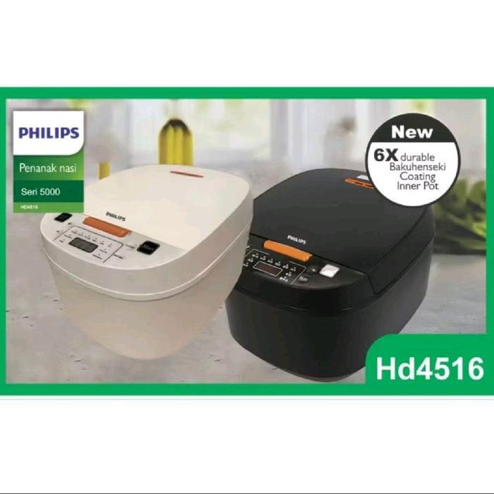 Philips Rice Cooker Magic Com 2 Liter Seri 5000 Hd4516 Penanak Nasi Dengan 6X Durability Bakul Inner
