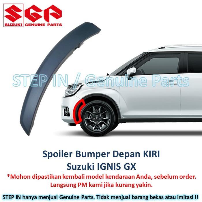 Spoiler Bumper Depan samping SUZUKI IGNIS GX cover list garnish garnis hitam bemper front side Car