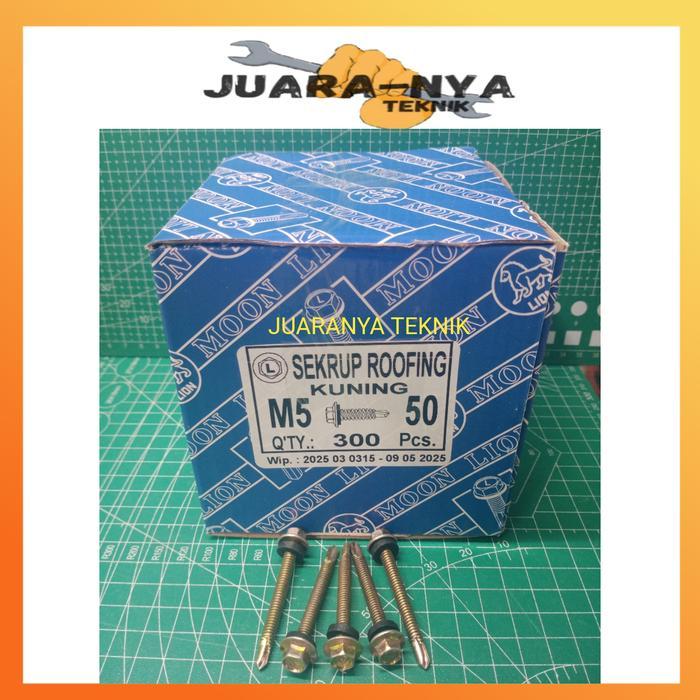 SEKRUP ROOFING 5CM / SKRUP ROOFING 50MM 1 DUS 300PCS MOON LION / HAFAS
