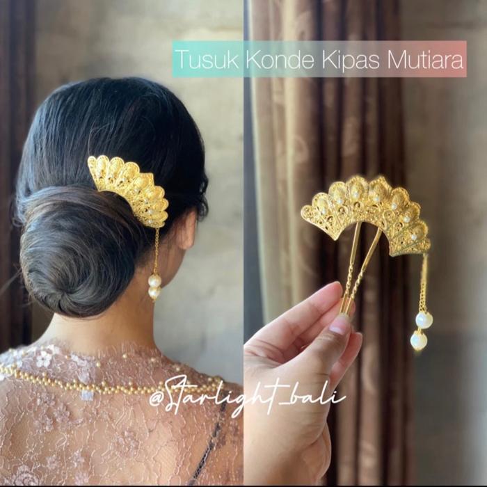 STARLIGHT BALI - Tusuk Konde Kipas / Aksesoris Rambut / Konde Rambut/ Headpiece