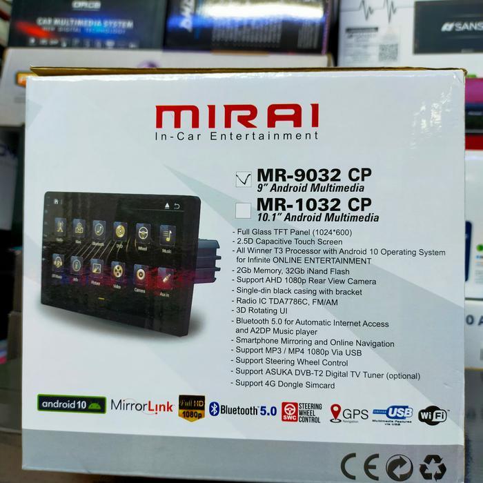 Headunit Android Mirai MR9032CP