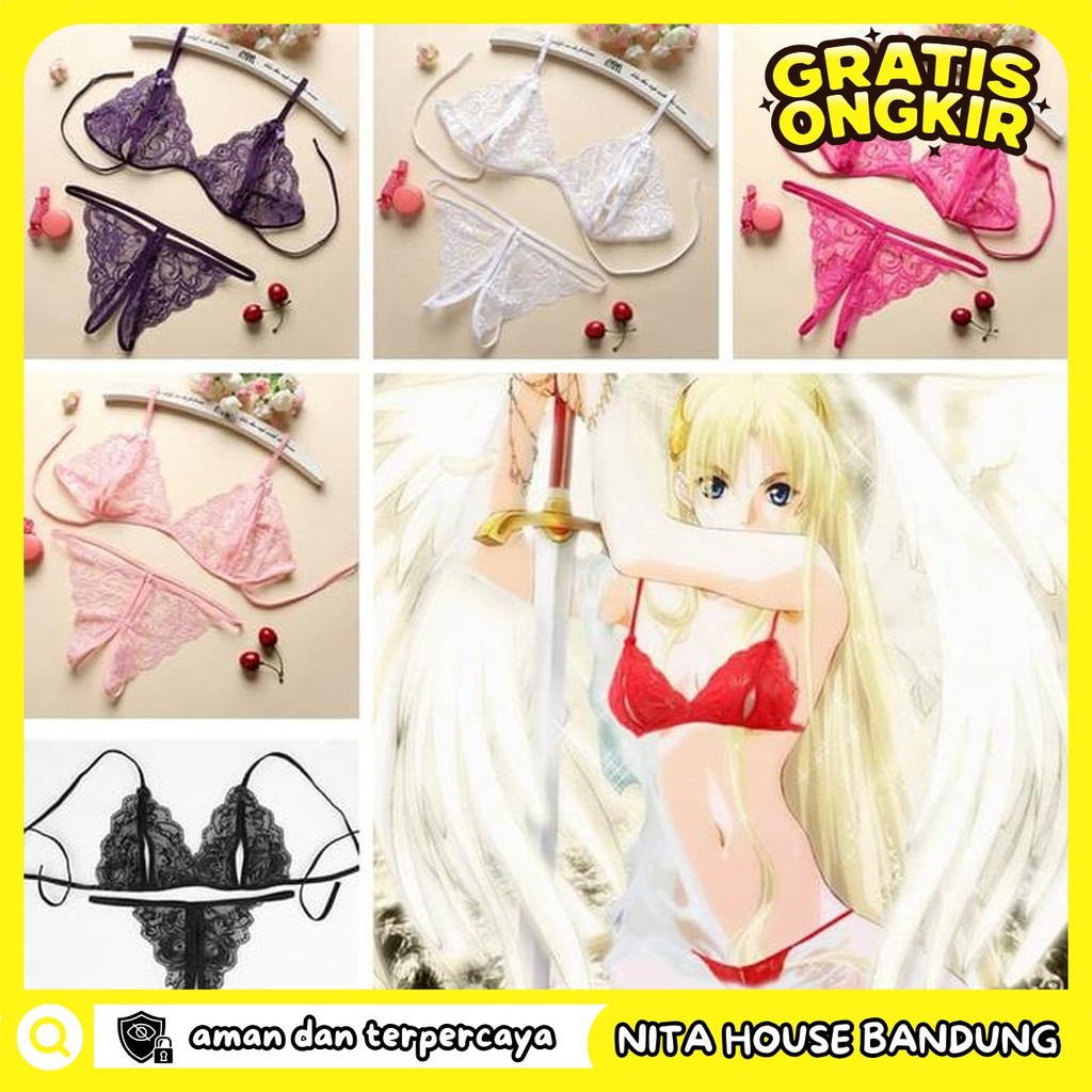 LINGERIE BRA SETS LINGERIE G STRING A129 PRIVASI AMAN