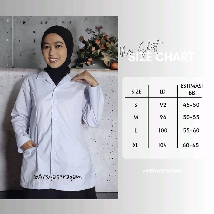 TERLARIS Seragam Baju Kerja Putih Wanita PDH Premium PPPK/ASN
