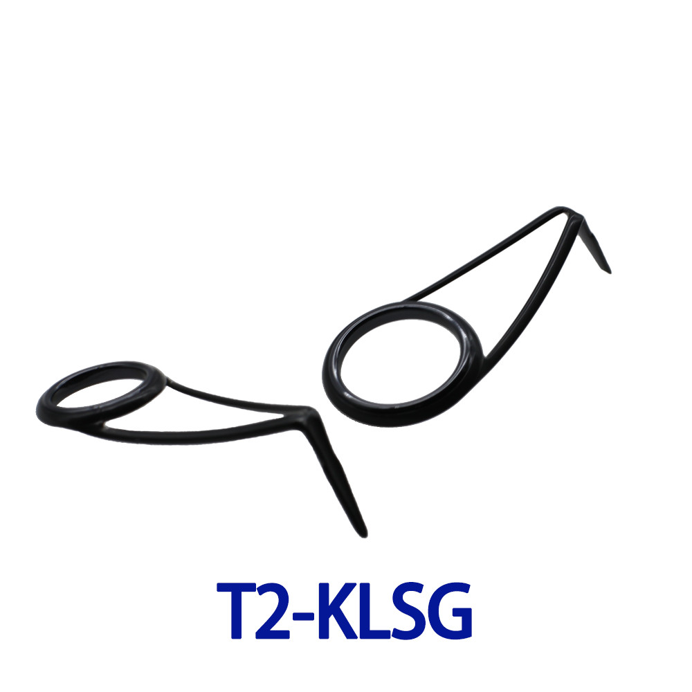 Original FUJI Guide Titanium Frame KL L M H SIC ring Polished Dark Gray color single foot Light