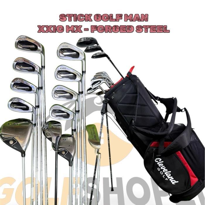 Stick Golf Man Original XXIO MX FORGED Shaft Steel Flek Reguler Fullset Bag Golf - Set Golf XXIO