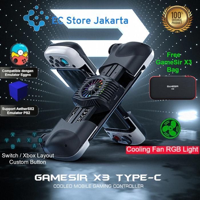 GameSir X3 Type-C Cooling Fan Mobile Gaming Controller Gamepad Egg Ns