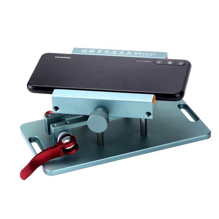 XHZC MULTIFUNCTIONAL 360 ROTATING HOLDING FIXTURE FOR IPHONE SAMSUNG BACK COVER GLASS REMOVER REPAIR