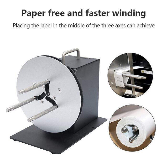 HD-R7 LABEL STRIPPING MACHINE VARIABLE SPEED LABEL REWINDER BIDIRECTIONAL FULLY AUTOMATIC REWINDER