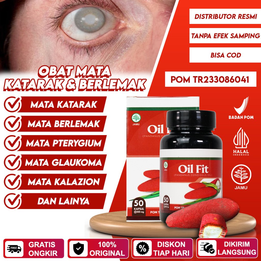 Herbal Alami Obat Mata Infeksi, Mata Kering, Mata Merah, Mata Berair - Oilfit Ekstrak Buah Merah Pap