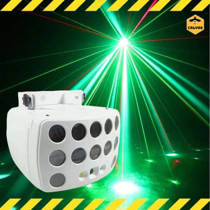 Lampu Sorot LED Disco Spotlight Laser 12 Patterns DMX 512 36W