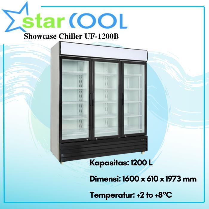 UF-1200B SHOW CASE DISLPAY COOLER PINTU KACA STARCOOL UF-1200B