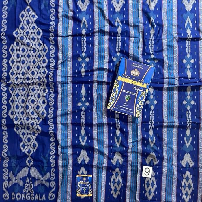 Sarung Donggala Asli Songket Timbul Kembang Elegant Motif Sutra Bhs Bahan Rayon Halus A1 210 Uk