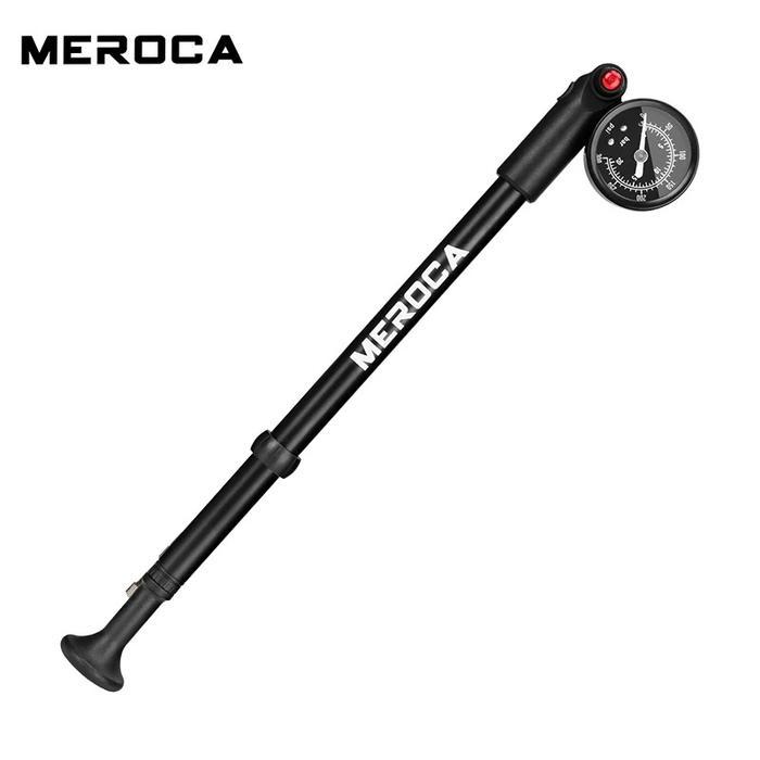 MEROCA POMPA FORK ANGIN SEPEDA AIR REAR SHOCK 300 PSI ALLOY HITAM
