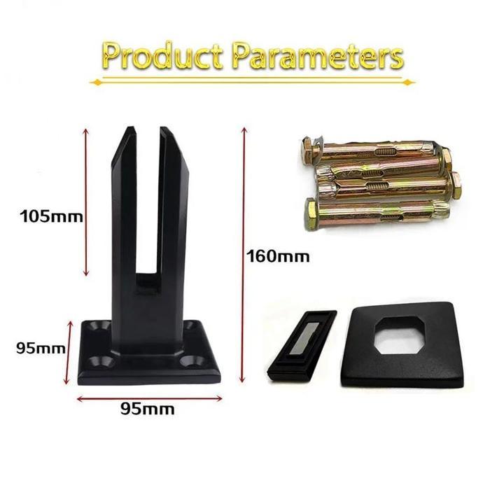 Baja Tahan Karat 304/penjepit Kaca/penjepit Kaca Dinding/klem Kaca/spigot Alumunium/jepitan Kaca