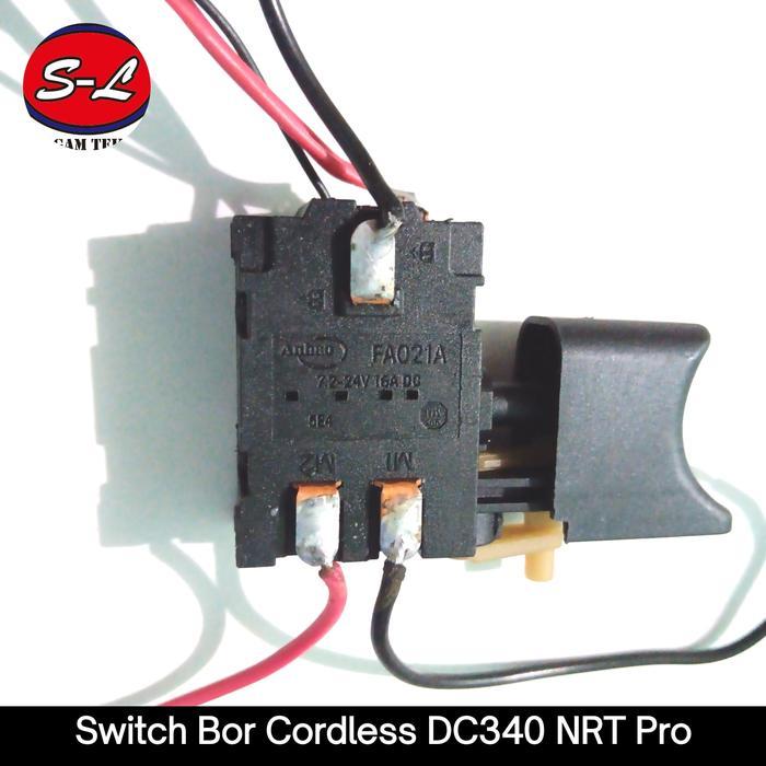 Switch Saklar Mesin Bor Baterai Cordless 340 DC 20v NRT