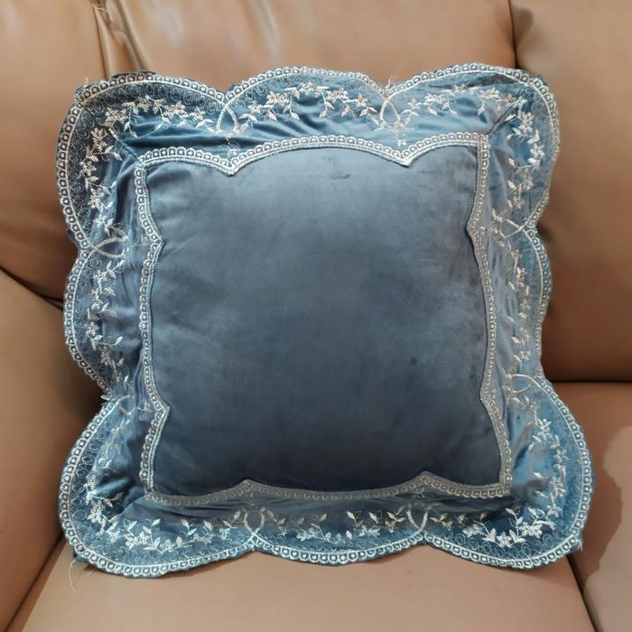 Sarung Bantal Kursi Sofa Belgi Turki Mewah 50x50 Minimalis Shabby Chic