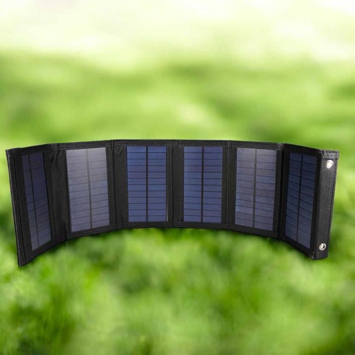 Solar Panel Lipat 100W Charger Tenaga Surya Portabel untuk Camping dan Outdoor