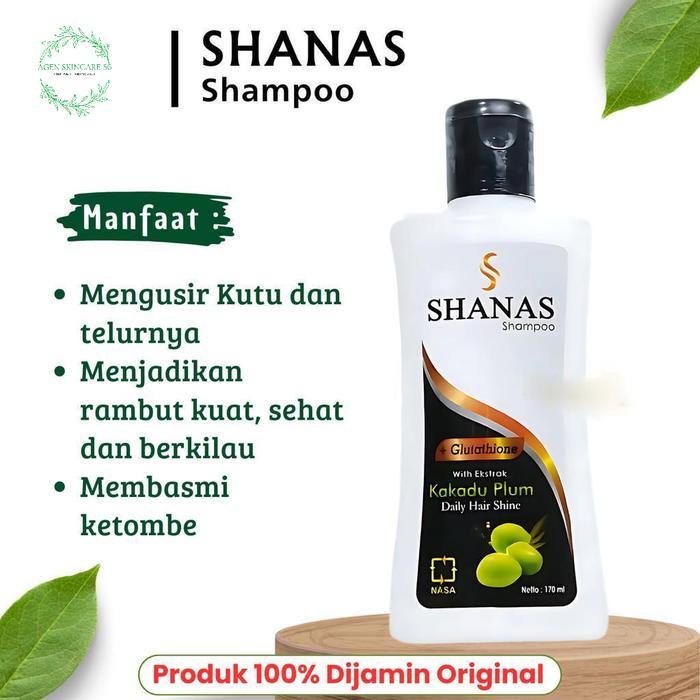 BS - Shampo Sampo Shanas Nasa Original Penghilang Kutu Rambut dan Telurnya Shampo Anti Rontok Sampo