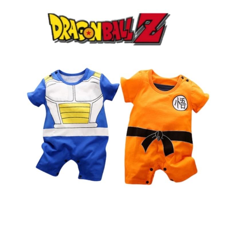Dragon ball 0-18 Baby Jumpsuit Anime Goku Vegeta Role-Playing Cotton And Soft Summer Round Neck
