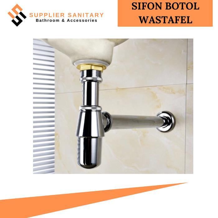 Onda Waterpro Sanitary - Sifon Wastafel Stenlies/Sifon Botol/Sifon Leher Angsa