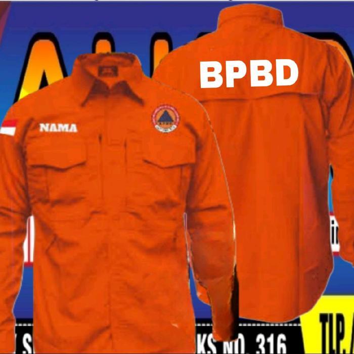 KEMEJA TACTICAL BPBD BAJU TACTICAL BPBD FULL BORDIR SERAGAM TACTICAL BPBD KEMEJA BPBD BAJU BPBD
