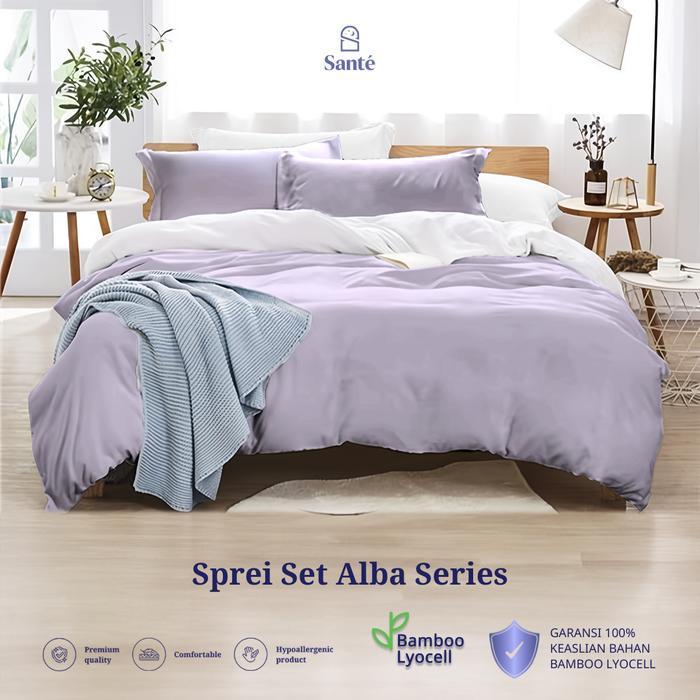 Sant - Sprei Set Alba Series Sprei Bamboo Lyocell 80S Premium Sprei Set Hotel Look Sprei Minimalis