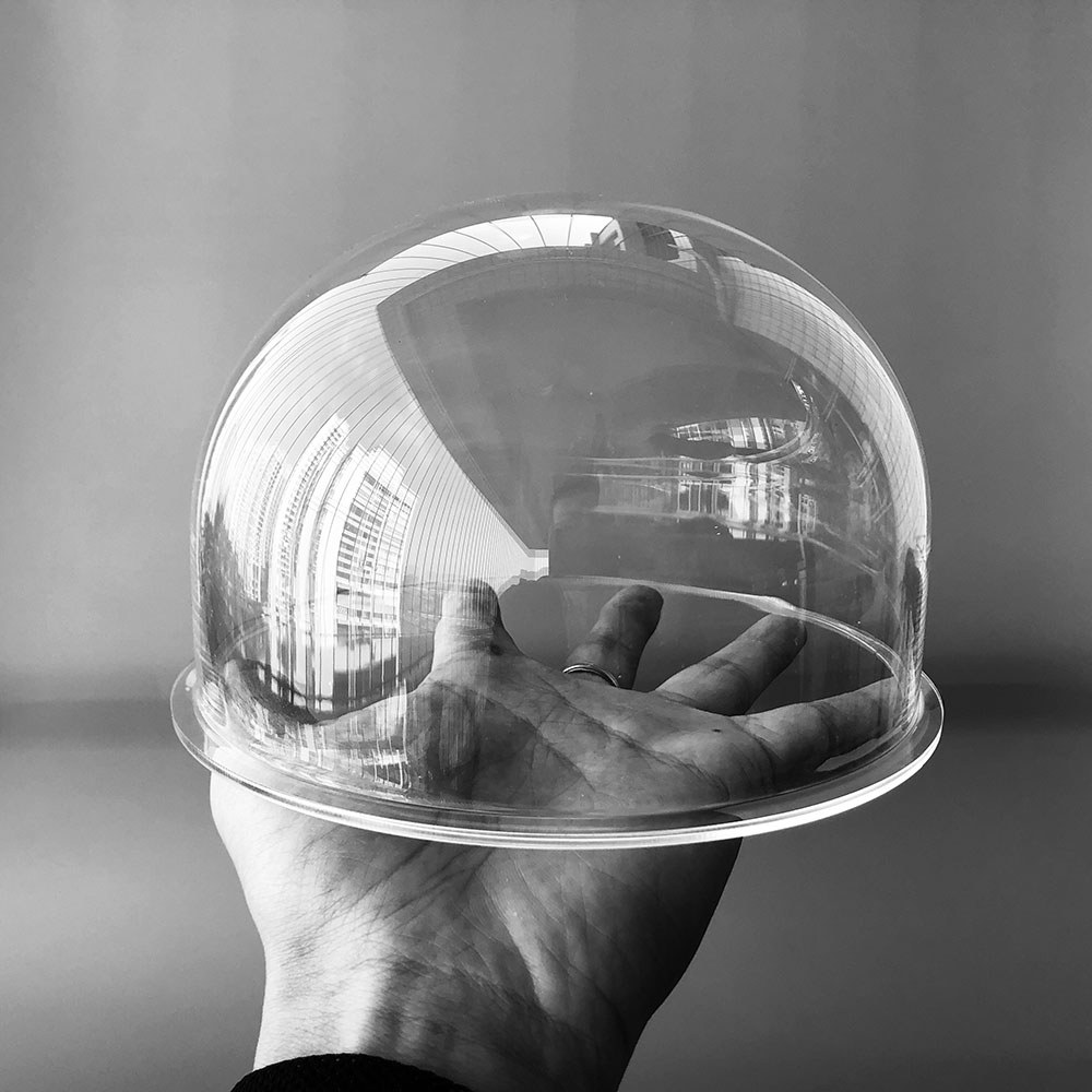 6.9 Inch Acrylic Clear Plexiglass Lens Cover Security Camera Protective Dome Cover Fit for Sony PTZ