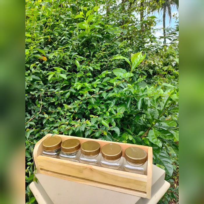 RAK BUMBU DAPUR - RAK BUMBU DAPUR ESTETIK - RAK BUMBU DAPUR DINDING Kayu Plastik