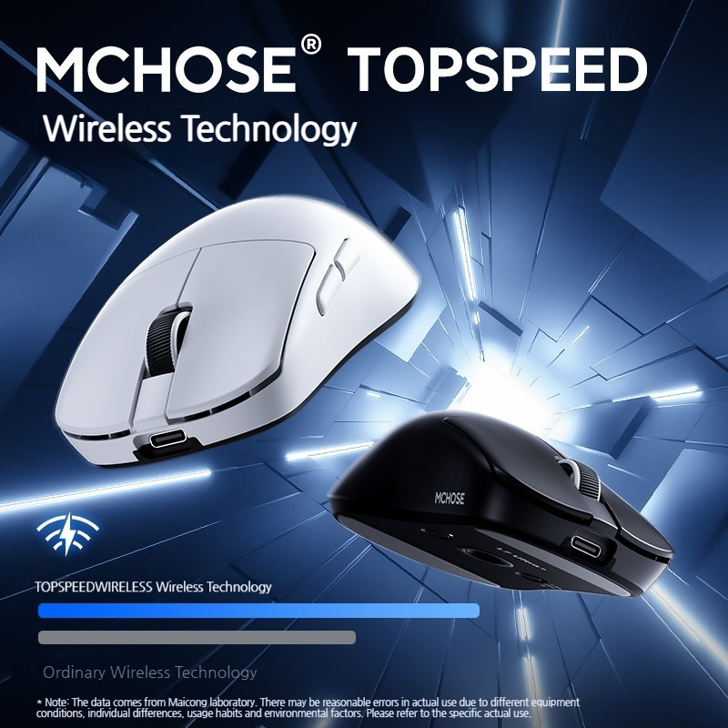 MCHOSE L7 Ultra+ Medium Large Hand Mouse Game E-Sports Paw3950 Wireless Three Mode Lightweight