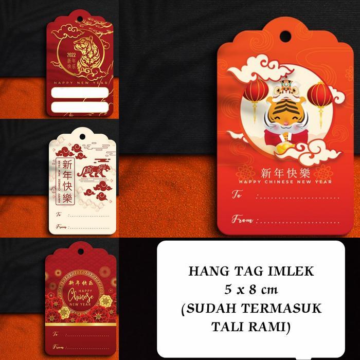 Hang Tag Imlek 2022 From to Motif Classic Chinese New Year - Isi 10