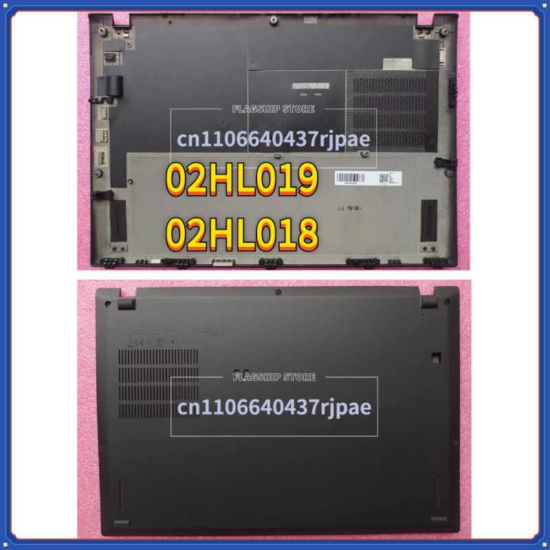 New 02HL019 02HL018 SM10K64692 Black For Thinkpad X390 Laptop Base Cover Lower Case Bottom Case D