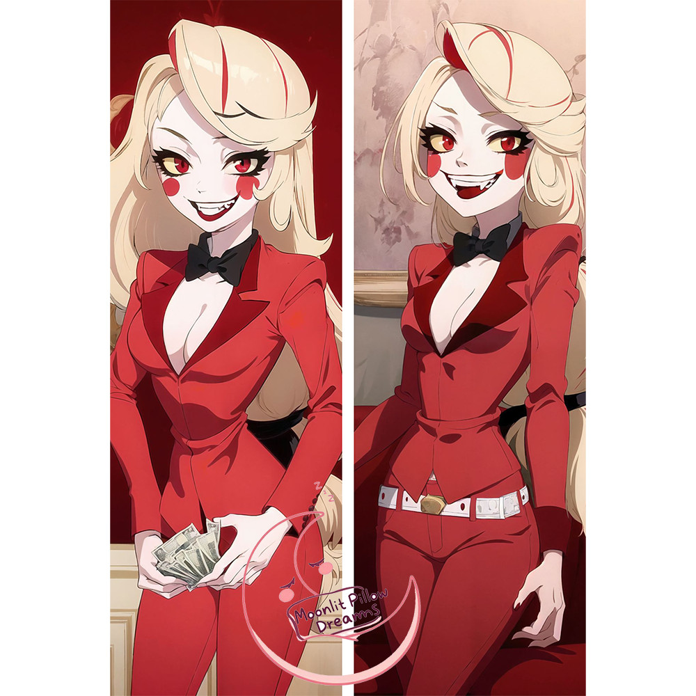 Furry R18+ Dakimakura demon charlie morningstar (hazbin hotel) Anime Pillow 2WT 40X120cm 50x150cm -