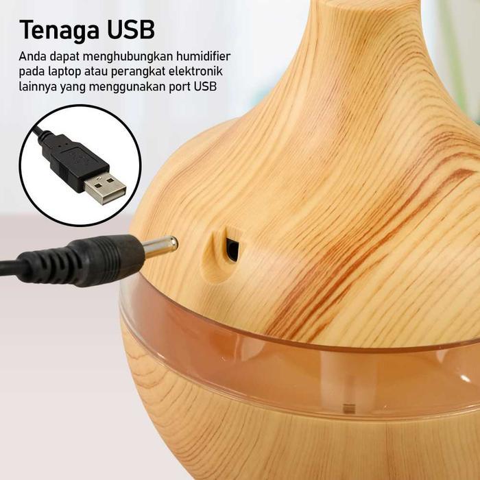 COD Air Humidifier Diffuser Pengharum Pelembab Uap Aromaterapi Ruangan Ultrasonic Besar LED RGB 300