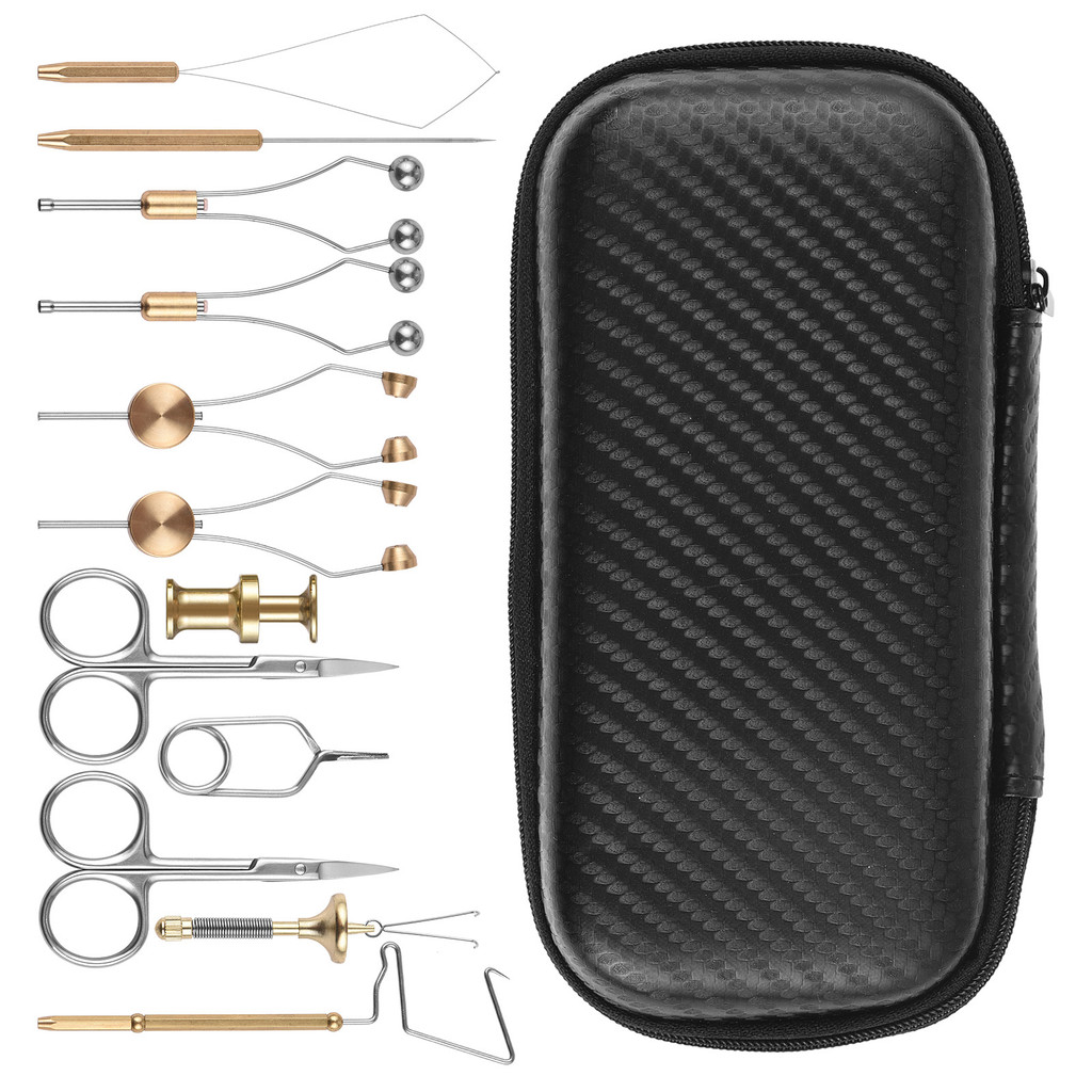 Fly Tying Tools Set Fishing Fly Tying Tool Kit Complete Tools Assortment for Fly Tying
