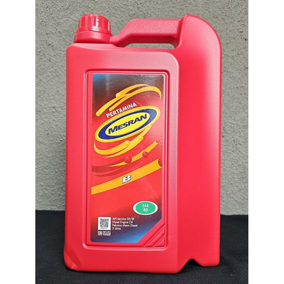 Oli Pertamina Mesran B40 Diesel 5 Liter / 1 Galon