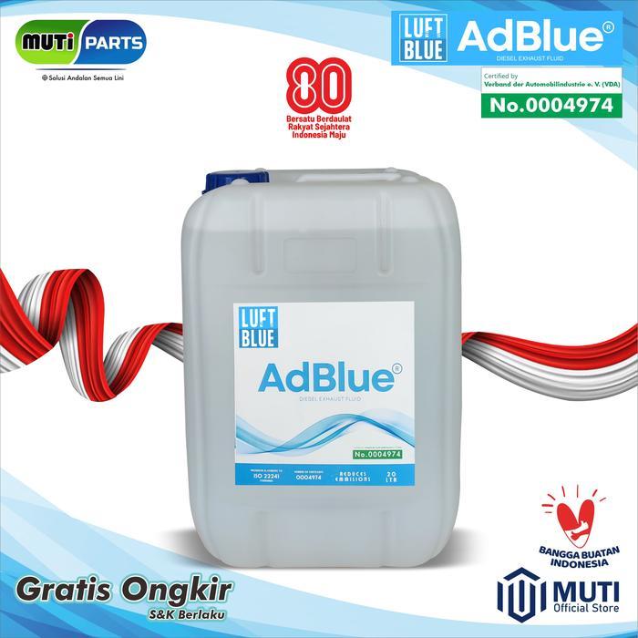 Adblue 20 Liter Cairan Diesel Exhaust Fluid Luft Blue DEF Truck Bus Car