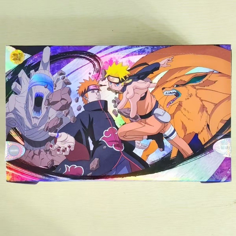 KAYOU Anime Naruto Card Box New T2W8 Collection Card Sasuke Hinata SE BP NR CR Ninja Booster Pack