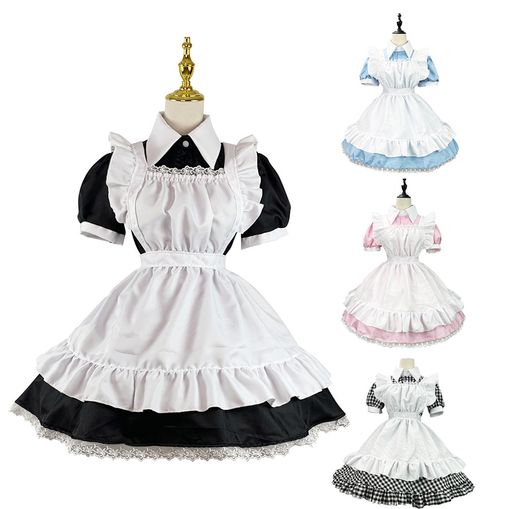 Old Castle Maid Cosplay Costume Housekeeper Steward Butler Maid Dress Cafe Attendant Cloth Suit For