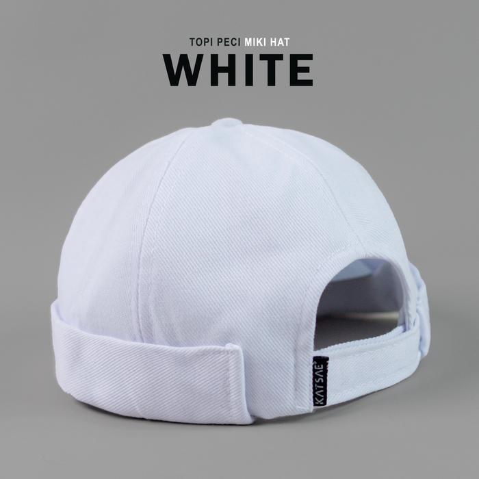 Best Seller Katsae - Peci Miki Hat / Topi Peci / Peci Hitam Peci Putih Polos Kopiah Dewasa Katun
