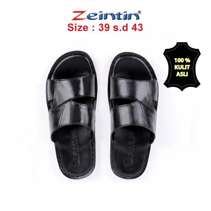 Zeintin - Sandal Pria Zeintin Bahan Kulit Fashion Pria Sandal Pria Kasual Formal KK sendal Gratis