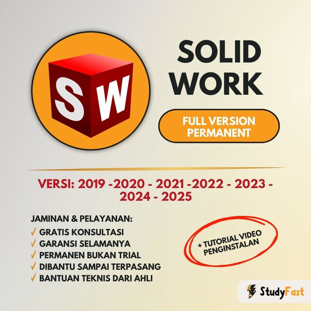 SolidWorks 2026 Full Version Original Lifetime (WIN) | Version 2021 / 2022 / 2023 / 2024 / 2025 / 20