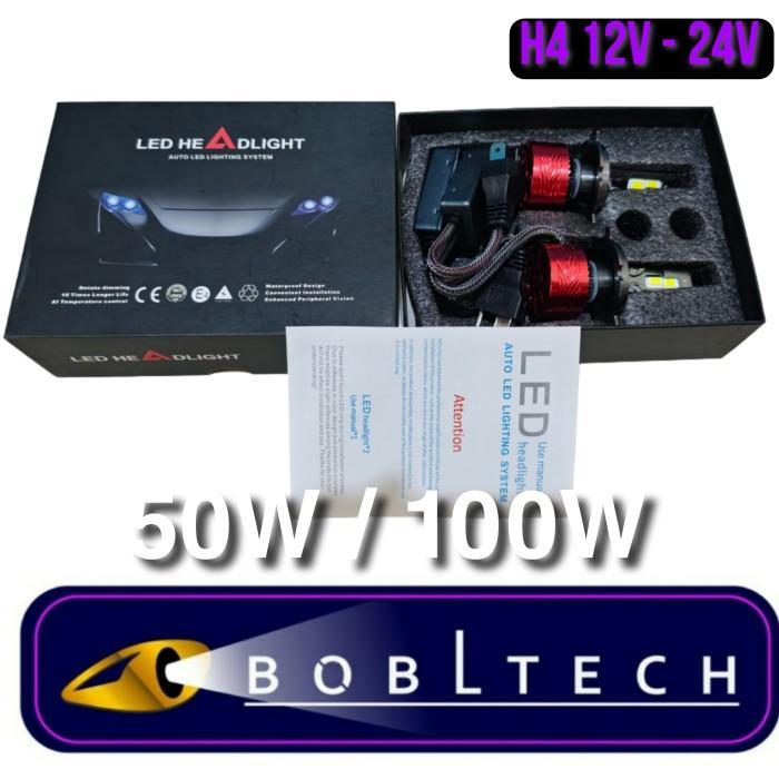 Bobltech Lampu Mobil Led H4 M1Ni Super Terang 100W Car