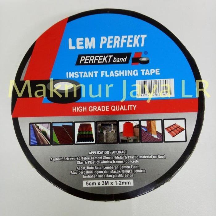 INSTANT FLASHING TAPE Tambal Talang Atap Seng Beton Semen Pastik Kaca Logam Batu Bata / Lem Perfect